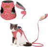 Juego de arnés y correa para gatos de Kismaple, ajustable suave malla transpirable con arnés para gatos gatitos - BESTMASCOTA.COM
