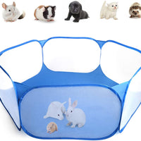 Casifor - Jaula de conejo para interior con estera, tamaño perfecto para animales pequeños, fácil de limpiar, para hacer ejercicio, valla de jardín, tienda de campaña portátil para hámsteres, chinchillas, erizo, cachorro, gatos - BESTMASCOTA.COM