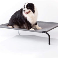 Cama elevada para perros Petsure de 35/43/49 pulgadas para exteriores – Cuna elevada para perros extra grandes medianos y pequeños, cama portátil para mascotas para camping o playa, marco de verano duradero con malla transpirable - BESTMASCOTA.COM