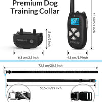 FRiEQ Collar de entrenamiento para perro, mando a distancia, resistente al agua, recargable con tono/vibración/modos de choque eléctrico para perros pequeños, medianos y grandes - BESTMASCOTA.COM