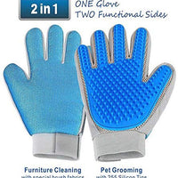 Pet Hair Remover Glove - Gentle Pet Grooming Glove Brush - Efficient Deshedding Glove - Massage Mitt with Enhanced Five Finger Design - Perfect for Dogs & Cats with Long & Short Fur - 1 Pack - BESTMASCOTA.COM