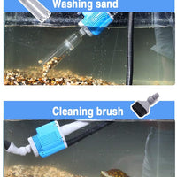Upettools - Limpiador de grava para acuario, eléctrico, automático, extraíble, cambio de agua, filtro de arena y algas, 110 V/28 W - BESTMASCOTA.COM