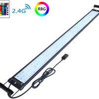 COODIA Parasol de Acuario Iluminación Cambio de Color Control Remoto Regulable RGBW Luz LED para Acuario/Tanque de Peces, Extensible (para Agua Fresca y Salada) - BESTMASCOTA.COM