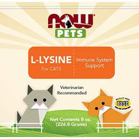 Now Pet Health, suplemento de lisina, en polvo, formulado para gatos, certificado por la NASC, 8 onzas - BESTMASCOTA.COM
