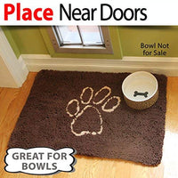 Perro stepngo – Felpudo (tamaño mediano 32"x19"-Extra grueso, Super absorbente, microfibra por iprimio, Marrón - BESTMASCOTA.COM