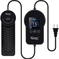 Hygger PTC calentador de acuario de calentamiento rápido con controlador de temperatura digital LED 500 W 800 W calentador de peces sumergible para 60 – 180 galones tanque de agua dulce - BESTMASCOTA.COM