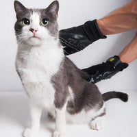 Guantes de aseo para mascotas Magasin [un par completo para ambas manos] – Guante de peluquería y baño para perros, gatos, caballos y otros animales con pelo largo y corto - BESTMASCOTA.COM