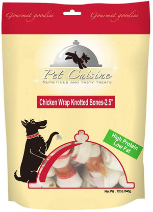 Pet Cuisine, golosinas para cachorros, snack para entrenar y que mastiquen, Huesos cubiertos de pollo - BESTMASCOTA.COM