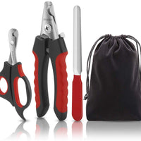 Anipaw - Cortaúñas para perros, acero inoxidable, mango antideslizante y cuchillas afiladas, protector de seguridad para evitar cortes excesivos, herramienta de aseo para todas las mascotas pequeñas y grandes, lima de uñas gratis - BESTMASCOTA.COM