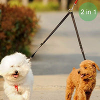 vastar doble perro Walker, doble correa del perro ajustable para mascotas, antienredos Dos Perros Correa de entrenamiento para perros de hasta 110 libras, calidad premium Correa del perro Coupler para 2 Perros, 13,8 para 24 inch - BESTMASCOTA.COM