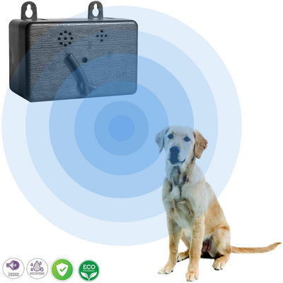 Petsonik - Dispositivo de control de cortezas para exteriores, antiladrillos, herramienta de entrenamiento, caja de bloqueo para interiores, seguro para todos los tamaños de perros, tope de corteza y eliminador de hasta 50 pies de rango controlador - BESTMASCOTA.COM