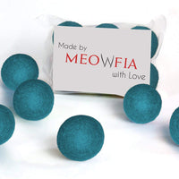 Juguetes de pelota de lana - Seguro para gatos y perros pequeños - Mini pelotas de tenis para perros y gatos de lana afieltrada de 1.5 pulgadas - paquete de 6 - BESTMASCOTA.COM