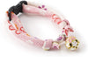 Necoichi Chirimen Sakura Collar de gato - BESTMASCOTA.COM