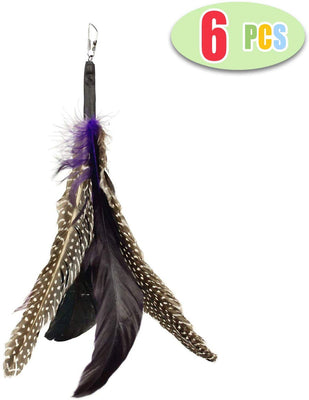 Highland granjas seleccione hecho a mano pluma natural juguete de gato da Bird – Juego de recambios interactivo gato y gatito juguete - BESTMASCOTA.COM