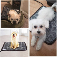 ubei Pet Electric Heating Pad para perros Impermeable Calentamiento  ajustable con Masticar resistente Cable de acero flor color 17.7"x17.7" - BESTMASCOTA.COM