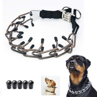 Mayerzon Collar de entrenamiento para perro, acero inoxidable, con puntas cómodas - BESTMASCOTA.COM