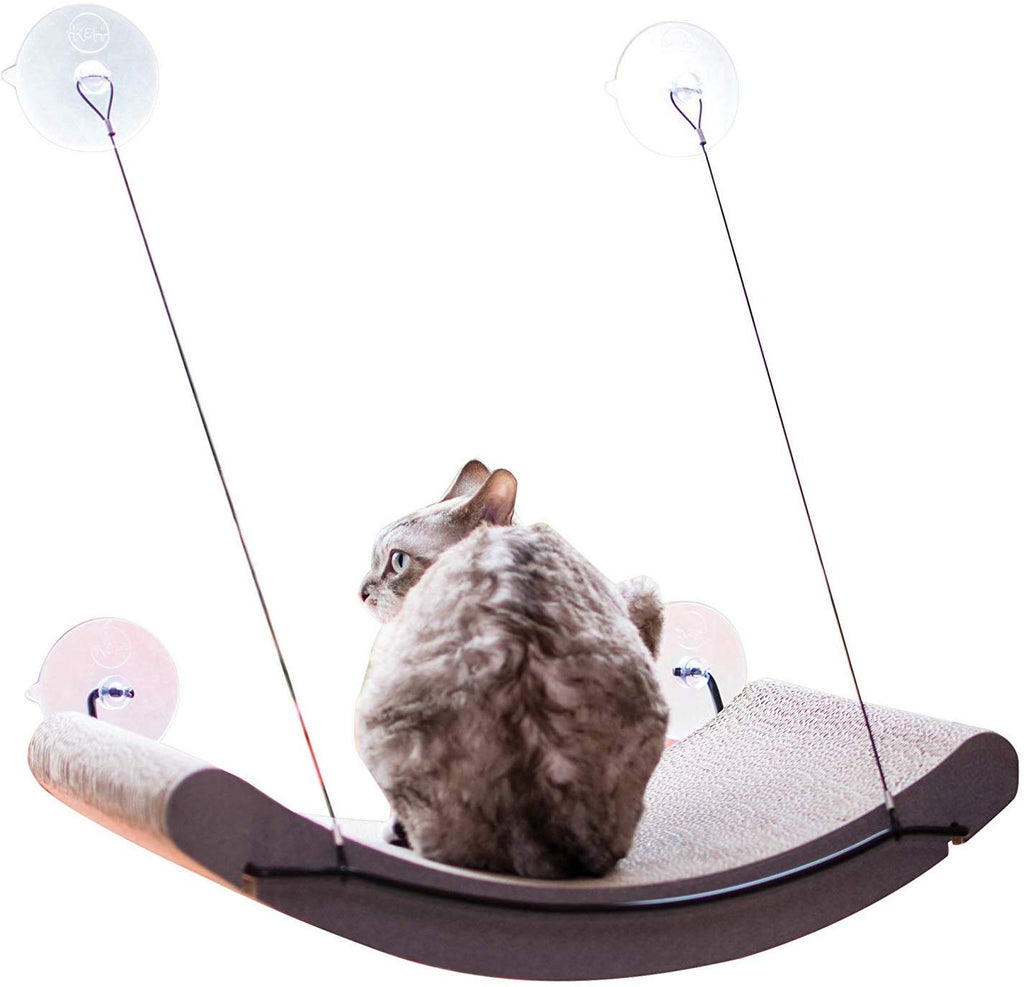 K&H Pet Products EZ Mount Scratcher Kitty Sill Cradle, Bronceado - BESTMASCOTA.COM