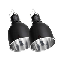 REPTI ZOO Reptile Light Fixture 2 Paquetes 5.5 Pulgadas de Profundo Domo de la Lámpara Tapa de la Lámpara Fixture Cubierta de Reflexión Óptica para Reptiles de Vidrio Terrarios - BESTMASCOTA.COM