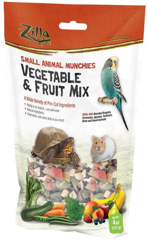 Zilla Reptil Alimentos Munchies Vegetable & Fruit Mix, 4-Ounce - BESTMASCOTA.COM