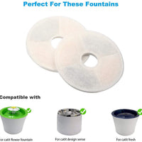 happypapa Catit filtros de pluma estilográfica 8 unidades filtros de carbono activado compatible con Catit, Catit flor de pluma estilográfica, fuente Catit Senses 2.0 Fuente de agua mantiene transparente de agua y sabrosa - BESTMASCOTA.COM