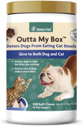 NaturVet – Outta My Box – 500 Soft Chews – Deters Dogs from Eating Cat Stools – Reduces Cat Stool Odors – For Dogs & Cats – 50 Day Supply - BESTMASCOTA.COM