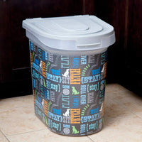 Paw Prints Products - Kit de iniciación de almacenamiento de alimentos y juguetes para mascotas, diseño de Wordplay - BESTMASCOTA.COM