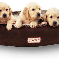 Cama ortopédica para perro JOYELF, tamaño mediano, con funda extraíble y lavable para perros pequeños a medianos y juguetes como regalo - BESTMASCOTA.COM