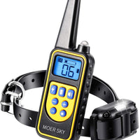 Moer Sky - Collar de entrenamiento para perro, 100% impermeable, recargable a distancia, con luz LED, para perros pequeños, medianos y grandes - BESTMASCOTA.COM