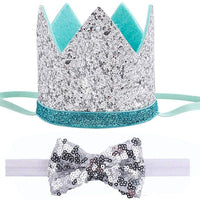 Perktail Cute Pet Birthday Crown Hat and Bow tie Collar Set for Dog Cat Birthday Party Supplies - BESTMASCOTA.COM