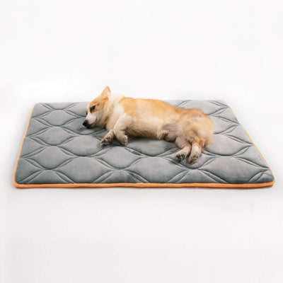 Petsure - Alfombrilla de espuma viscoelástica para cajón de perro, para perros y gatos pequeños, medianos, grandes, apta para cajas de 36 pulgadas, 42 pulgadas, 48 pulgadas, almohadilla ortopédica para perros, parte inferior antideslizante, color gris - BESTMASCOTA.COM