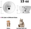 Y YHY cuenco de agua de cerámica para gatos, cuencos de comida para gatos de 5 pulgadas, protege la espina del gato, libre de estrés, prevención de reflujo, regalo para gato, color blanco - BESTMASCOTA.COM