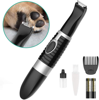 oneisall Cortapelos de aseo para perros, cortadora de pelo pequeño sin cable, bajo ruido para recortar el pelo del perro alrededor de las patas, ojos, orejas, cara, color negro - BESTMASCOTA.COM