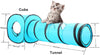 PAWISE Juego de túnel para gatos y conejos, abierto y plegable - BESTMASCOTA.COM