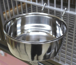 Bonka 800116 Acero Inoxidable 30 oz Jaula Coop gancho taza pájaro perro Alimentación Animal agua Tazón - BESTMASCOTA.COM