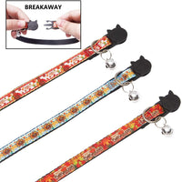 TCBOYING - Juego de 3 collares para gatos de Acción de Gracias con cascabel ajustable, regalo de Acción de Gracias - BESTMASCOTA.COM