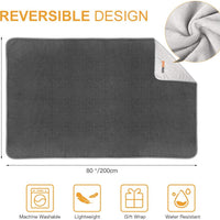 petacc Waterproof Dog Blankets with Reversible Design, Liquid Proof Pet Blanket for Bed Couch Sofa, Soft Warm Flannel Sherpa Sleep Mat for Dog Cat, Waterproof Dog Bed Cover-Machine Washable, 80”x55 - BESTMASCOTA.COM