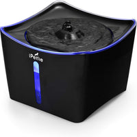 iPettie Kamino - Fuente de agua para mascotas con luz LED para gatos y perros, diseño 2020 | Dispensador de agua automático silencioso de 3 L con bomba de puerto USB y filtros dobles - BESTMASCOTA.COM