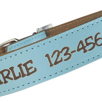 Collar para perros para personalizar - De piel suave grabado, tamaños extra pequeño, pequeño, mediano o grande, collar de identificación sin etiquetas o nombres bordados - BESTMASCOTA.COM