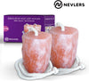 Nevlers 2 Pack All Natural Pure Himalayan Salt Licks for Animals - Great for Horses, Cows, Deer, and Other Livestock - Ropes Included - 4.5-6.5 lbs Each - BESTMASCOTA.COM