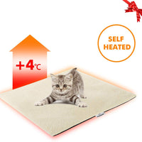 Focuspet - Alfombrilla térmica para gato, almohadilla de calefacción para mascotas, 19 x 16 pulgadas, 28 x 20 pulgadas, almohadilla de auto calentamiento para perros y gatos, impermeable, innovadora y respetuosa con el medio ambiente - BESTMASCOTA.COM