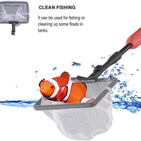 Upettools - Herramienta de limpieza para acuario, 6 en 1, kit de limpieza para algas de peceras, rascador de algas, mango largo ajustable, juego de limpieza de cepillos para pecera - BESTMASCOTA.COM