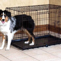 Jaula grande con doble abertura Precision Pet, negra, Negro - BESTMASCOTA.COM