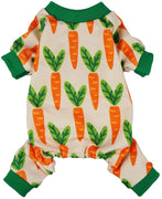 fitwarm zanahoria mascota ropa para pijamas de gato pijama overol Camisas - BESTMASCOTA.COM