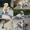 LECHONG Dog Rope Toys for Aggressive Chewers Tough Rope Chew Toys for Large and Medium Dog 3 Feet 5 Knots Indestructible Cotton Rope for Large Breed Dog Tug of War Dog Toy Teeth Cleaning - BESTMASCOTA.COM