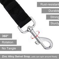 Vastar arnés para cinturón de seguridad para perro, 2 paquetes de correa ajustable para perro, gato, arnés de seguridad para cinturón de seguridad para mascotas con elástico de nailon para amortiguación de impactos - BESTMASCOTA.COM