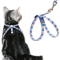 PUPTECK Arnés para gato con correa – Correa suave ajustable con arnés estilo figura 8 pulgadas, adorable y especial - BESTMASCOTA.COM