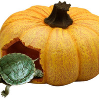 Creation Core - Estantería de 3 agujeros para reptiles, diseño de calabaza, ideal para reptiles, lagartos de hábitat, tortugas escondidas, suministros de tortuga para hábitat, serpiente - BESTMASCOTA.COM