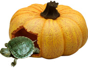 Creation Core - Estantería de 3 agujeros para reptiles, diseño de calabaza, ideal para reptiles, lagartos de hábitat, tortugas escondidas, suministros de tortuga para hábitat, serpiente - BESTMASCOTA.COM