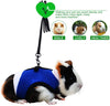 PERSUPER - Soft Mesh Small Pet Harness with Bell, No Pull Comfort Padded Vest Durable Nylon，Guinea Pig Harness and Leash Set， All Season for Bunny, Ferret， Rats, Iguana, Hamster, Bearded Dragon - BESTMASCOTA.COM