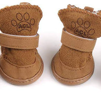 URBEST botas para perros con velcro, 2 pares, color marrón - BESTMASCOTA.COM